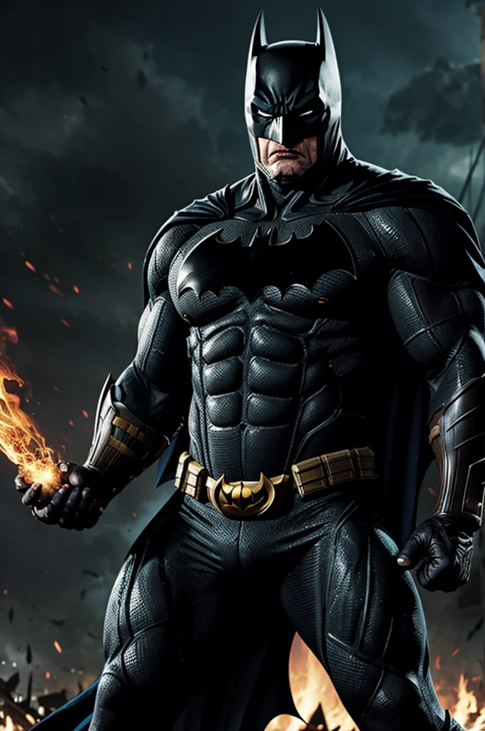 What would Batman be like if Venom possessed him and with the Infinity Gauntlet fighting Darkseid?