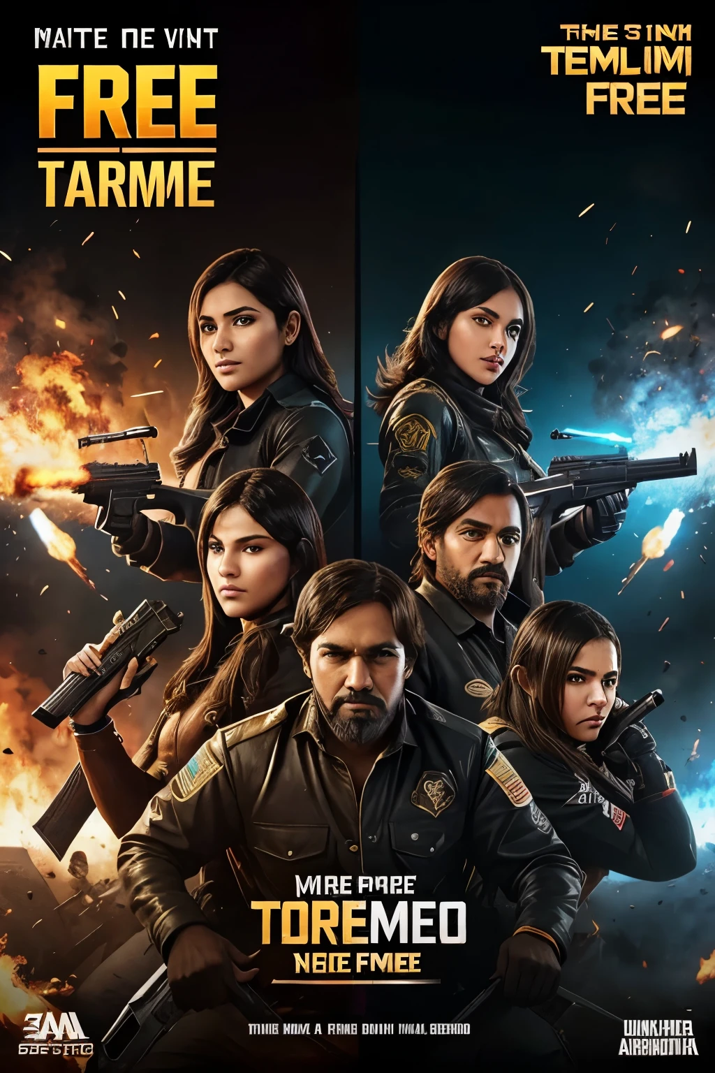 Make a video about we are doing a tornament of free fire game there was 3 round there will be only 9 team and  who first three teams won the game  the price will be 300 rupees . To participate per person join tornament fee is only 30 rupees  the date will be announced on 5 July 2024