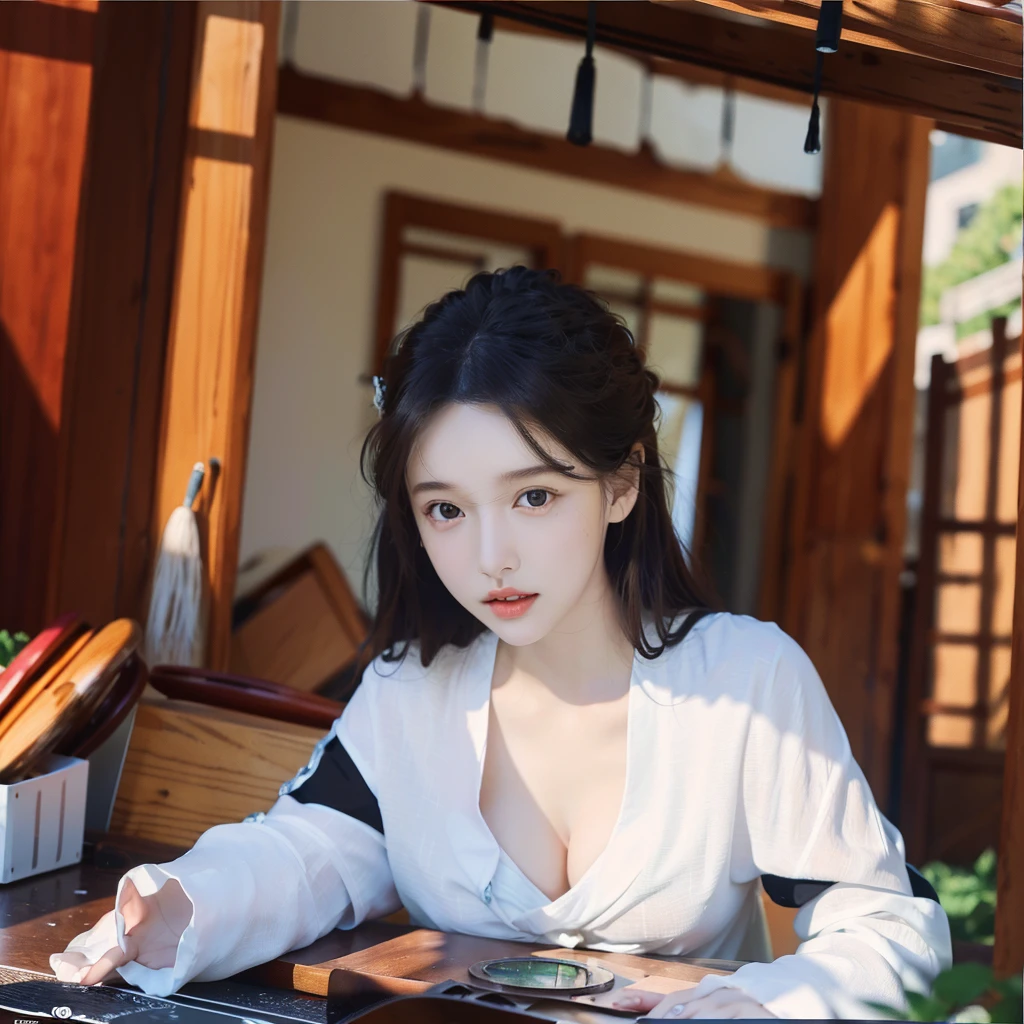 reality적인, Highly detaileded CG Integrated 8,000 people Dendenden Wallpapers, detailed, High-quality RAW color photos, Professional photography, (8,000 people, RAW Photos, Highest quality:1.2), (reality적인, reality적인: 1.37), (Long sleeve T-shirt:1.5), Transcendental beauty, Young and cute, European Girls, Glowing Skin, Large Breasts, Half-exposed breasts, (Cleavage:1.2), (Beautiful Face:1.2), Ergonomic, reality, reality的に, (A scene from a movie:1.4), Circle Lenses, 