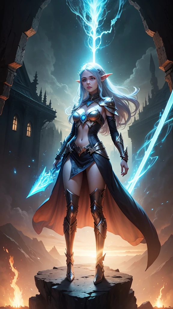 A hopeless future world with dimensional rifts. A journey of a woman who burns the elven breed of magic warriors. Magic user: Light Sword