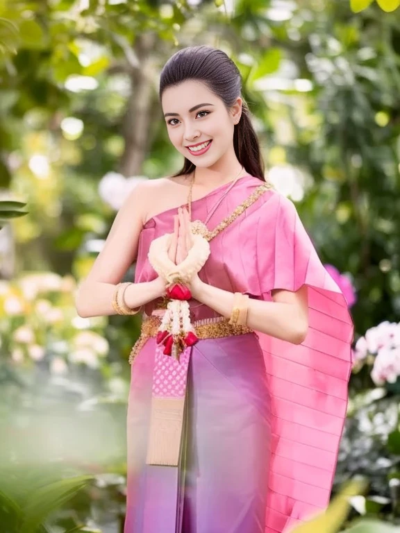 Araffe woman in gold dress poses for photo, In Lammanh style, Ao Dai, Noble Gold, decorated with goldเนื้อเนียน, golden clothes, elegant pose, Cheongsam, Golden Silk, Luxurious golden body, Sazi, luxurious golden skin, queen of the sea Mu Yanling, decorated with gold, Inspired by Tang Di, an Arav woman in a golden dress stands in front of a building., Sukhothai dress, Dilraba Dilmurat, traditional beauty, Wear elegant clothes, traditional this tradition, Wear luxurious clothes, this tradition, Traditional clothing, Thai girl anime, traditional outfit, According to Thawan Duchanee's style, Wear a luxurious silk dress, Thai art, Traditional clothing สาวเอเชียที่สวยงาม,stereoscopic 8k,45 high quality colored lights,000,000,000 pixels, photo, post-trade photo, animation, beautiful portrait,