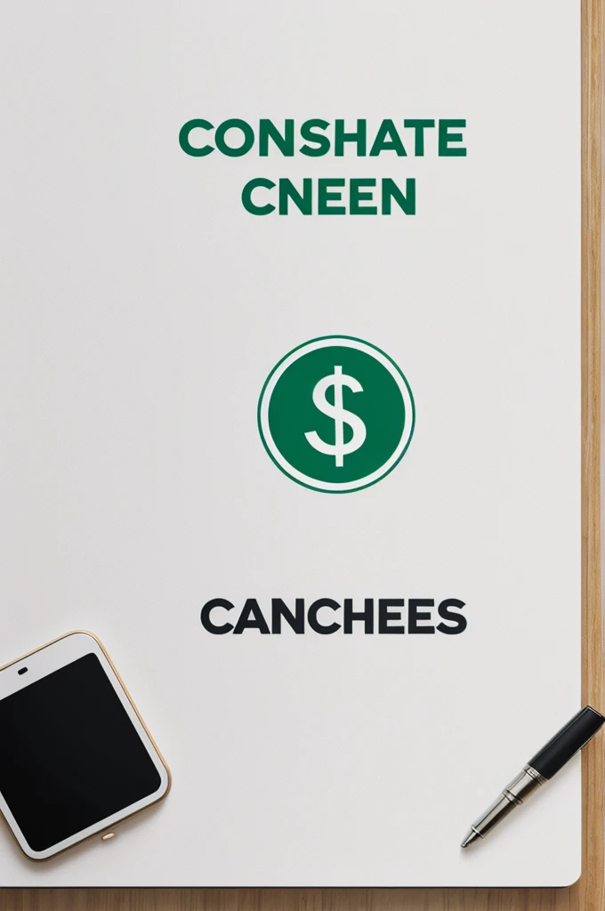 Create a type logo that represents "Cash Conver" money conversion