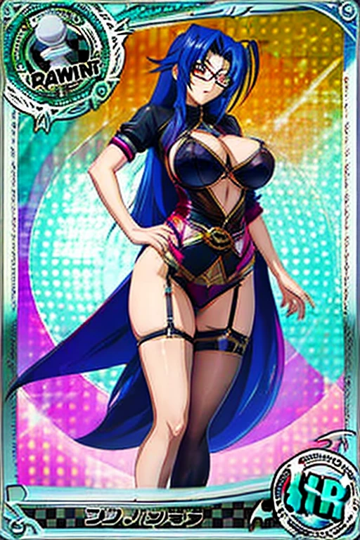 radibg card of of mshiranui mai, glasses, big breast,