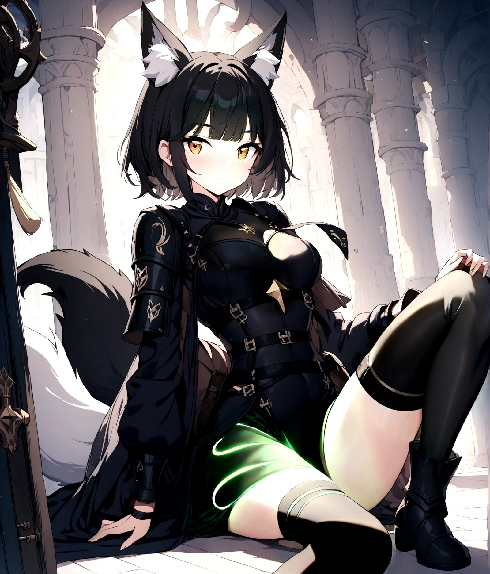 black pants