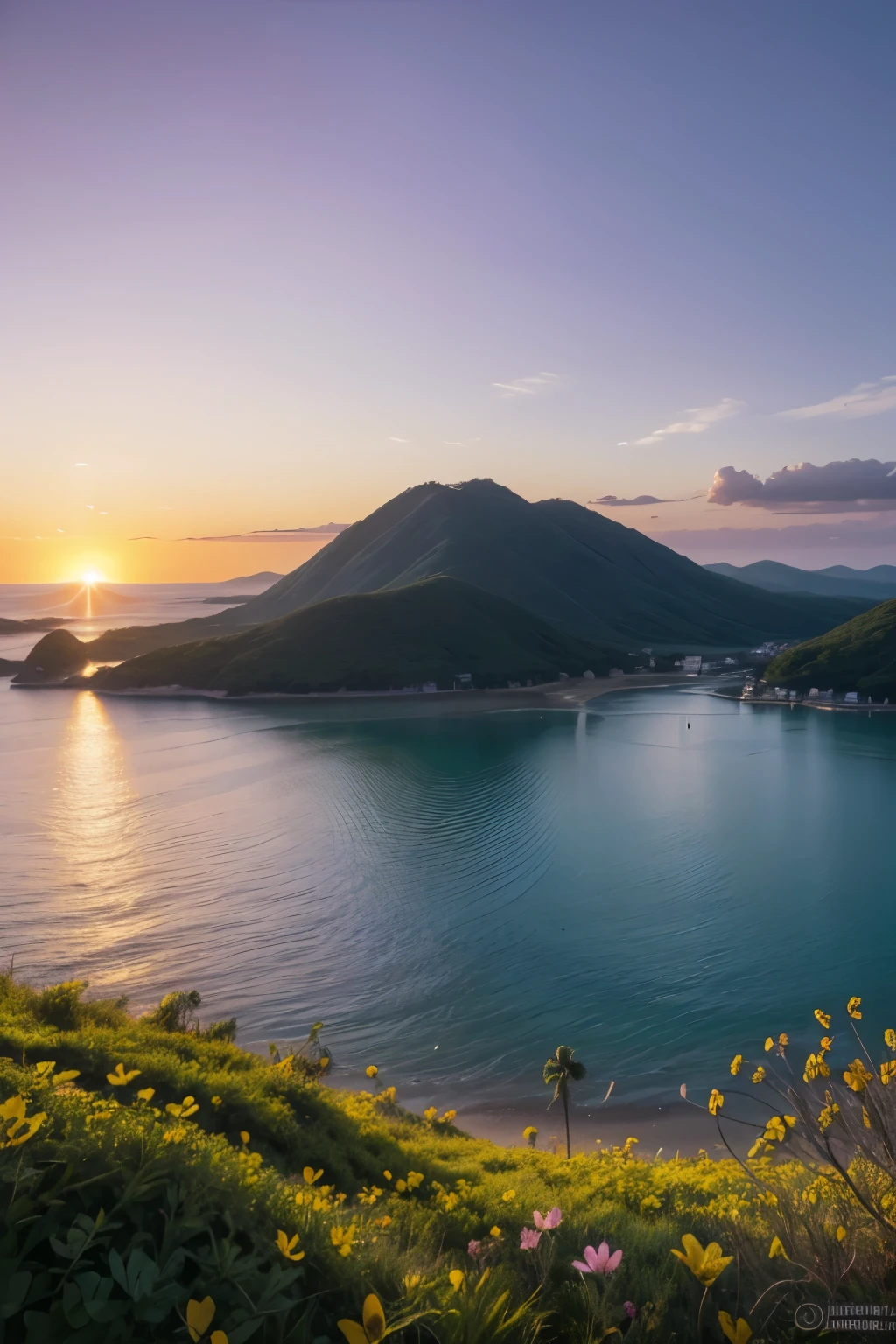 Choose a calming and relaxing image, like a natural landscape (uma flowersta serena, A beach at sunset, ou um campo de flowers).
Alternatively, use an abstract image with soft colors, such as shades of blue, green and lilac, which are known to promote calm and introspection.
Graphic Elements:
Add subtle icons related to nature and inner peace, como folhas, flowers, butterflies or meditation symbols.