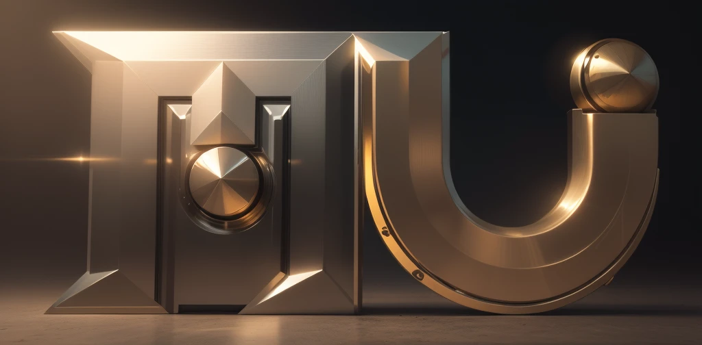 Metallic realistic logo "Spinner"