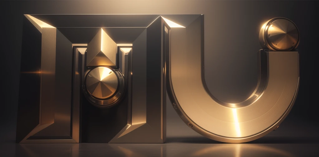 Metallic realistic logo "Spinner"