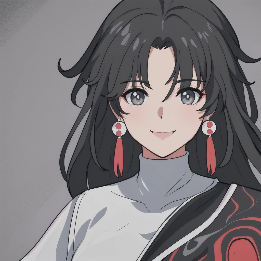 anime girl, smiling, black and white hair, jianxin, wuthering waves, jianxin wuthering waves, grey eyes, white clothes, 1girl, masterpiece, (beautiful and aesthetic:1. 5), thick black lineart, clean lineart, perfect lineart, variable lineart, thick lineart, clean anime outlines, intense line art, bold lineart, sharp lineart, heavy lineart, line art, best quality, high quality, high details, super detail, best quality, ultra-detailed, colourful, saturated colours, dynamic lighting, HD,