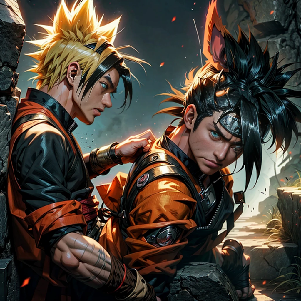 Naruto anime character if in the anime Goku