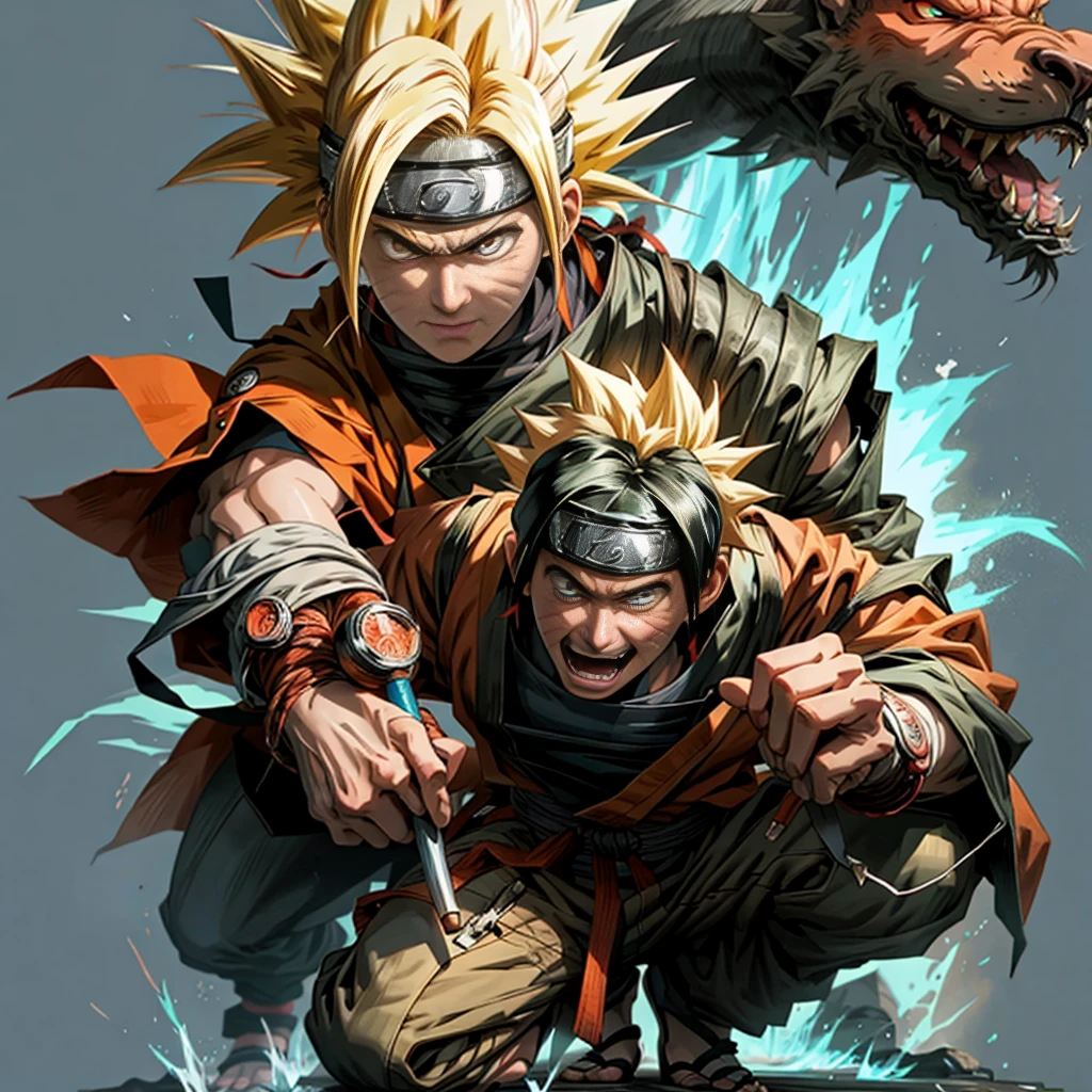 Naruto anime character if in the anime Goku
