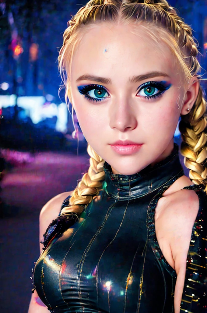 (Detailed eyes,Long eyelashes,Bright and colorful iris,Expressive eyebrows,Blend eyeshadow perfectly,Eyes sparkle,Reflective eyeballs),(Blonde 1。3 Lots of hair1。3 Delicate hair 1。2),(Clear stockings with floral motifs:1.4,),(Gorgeous and delicate glowing little butterfly hair ornament,brilliant colorful,Fine engraving,Shine brightly,The attention to detail,The jewelry is of excellent quality,Extremely high image quality:1.3)Close-up shot