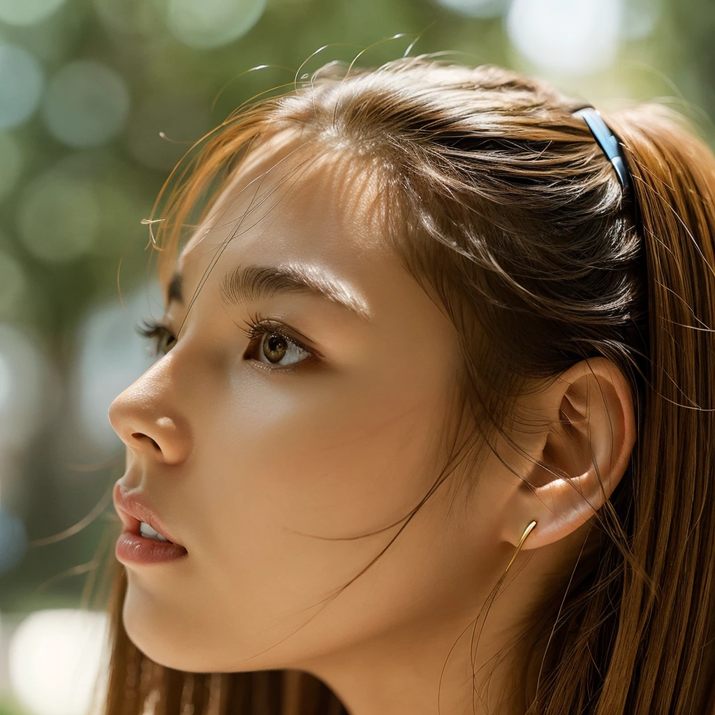 The face is facing forward A transparent and neutral atmosphere healthy Healthy beautiful顔 Golden ratio facial features nature beautiful Handsome beauty Clean, long, narrow cat eyes
