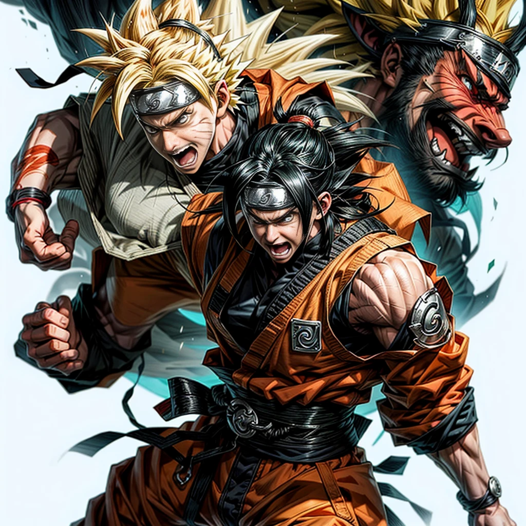 Naruto anime character if in the anime Goku