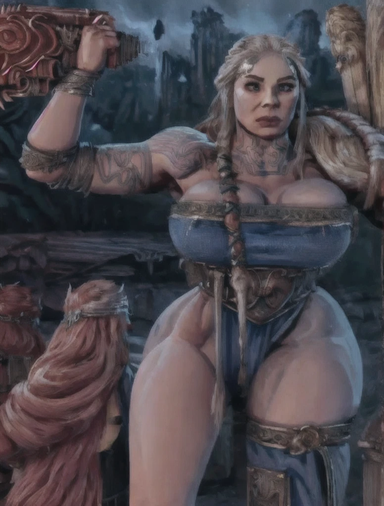 Braid hair,Pregant,prisoner,Blonde hair,(((huge breasts))),tentacle,tentacle wrapped around the body,spread legs,((tentacles bind the body)),many tentacle:1.2,wet ,cum on breast,tentacle inside pusssy