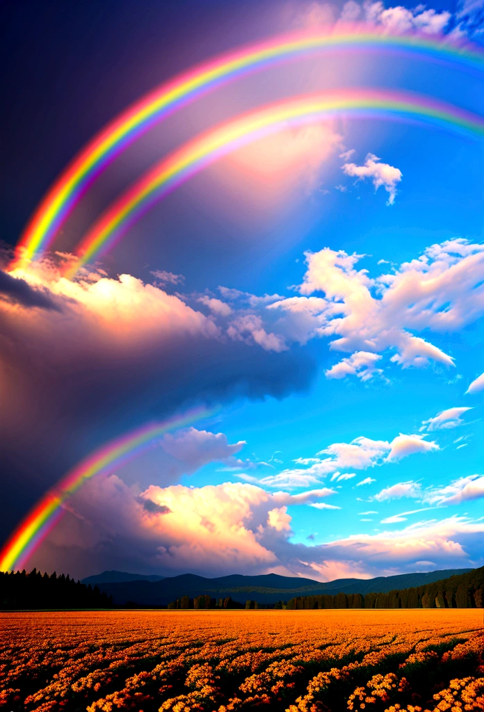 Spectacular phenomena that occur in nature. rainbow