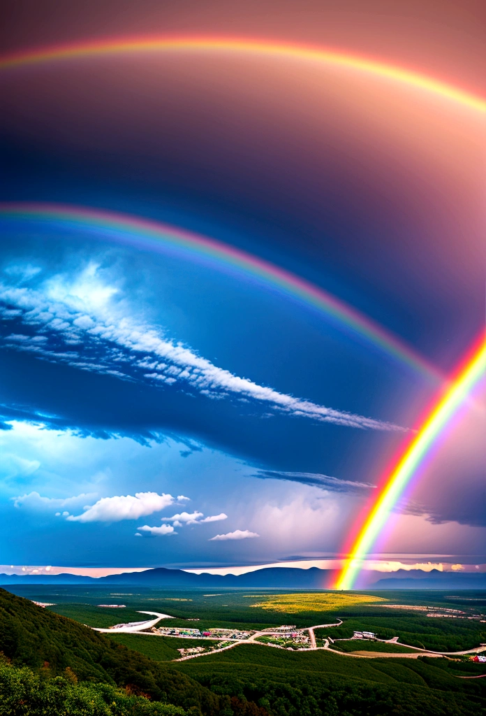 Spectacular phenomena that occur in nature. rainbow
