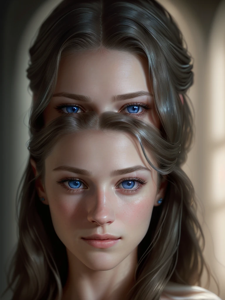 a beautiful detailed portrait of Melissa Benoist, realistic, photorealistic, highly detailed face, piercing blue eyes, sharp focus, intricate facial features, glowing skin, natural lighting, soft shadows, warm color palette, elegant hairstyle, ambient studio lighting, cinematic composition, hyper-realistic, 8k, best quality