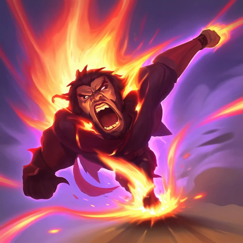 I want an icon of someone screaming in ANGER, very angry