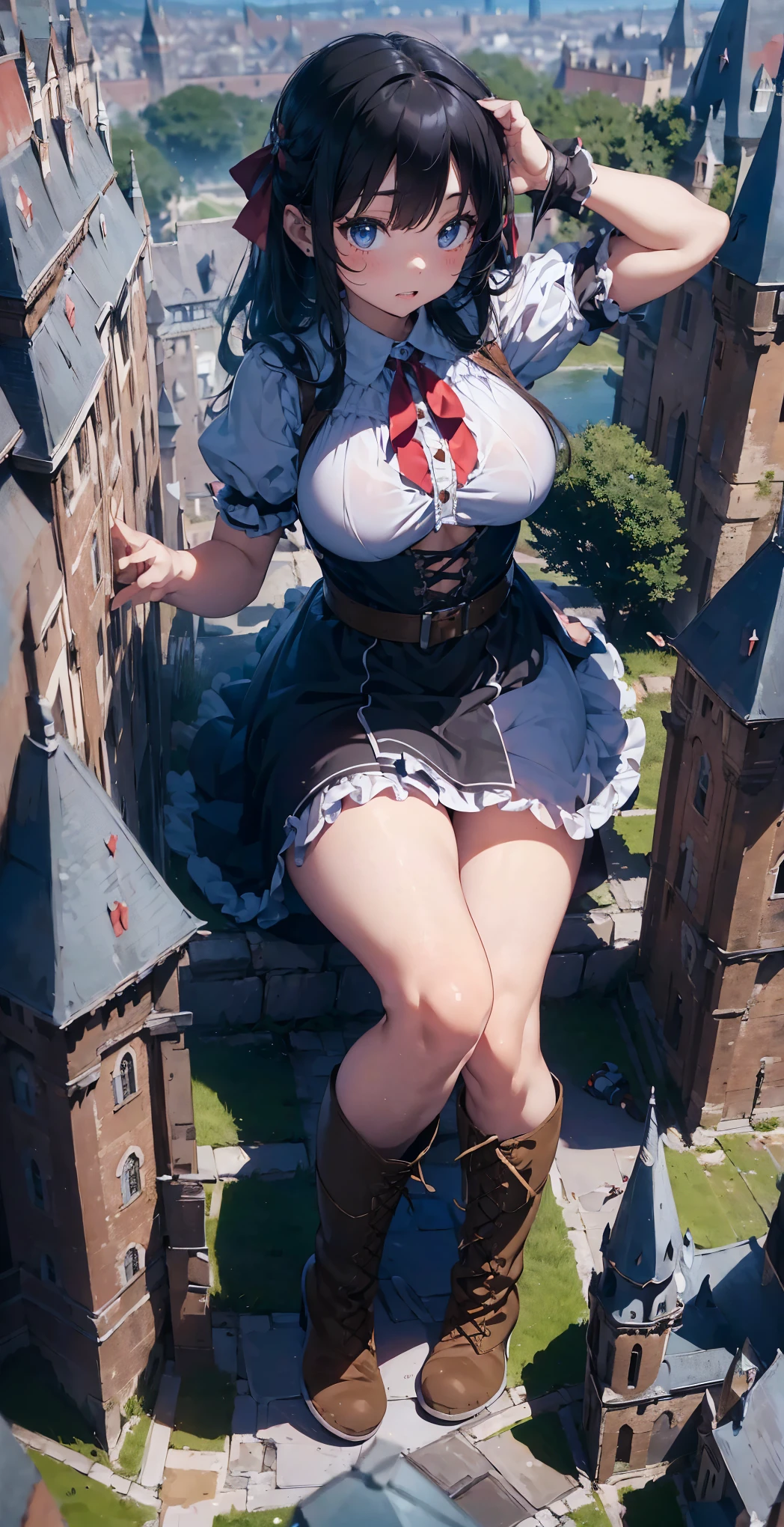 atmospheric perspective, 8k, super detail, accurate, best quality, anime background, 1woman, (ecstasy face), (drooping eyes), (blush), (sleepy), elaborately designed luxury and brightly colored panties, (moist panties are digging into crotch), draw panties with super precision, (thigh-high stocking), ((show off her panties, she is straddling and rubbing to masturbates her crotch against on the pipe frame)), open legs, open mouth, ((swollen areola)), winter clothes, strange pose, in the ruins narrow factory,