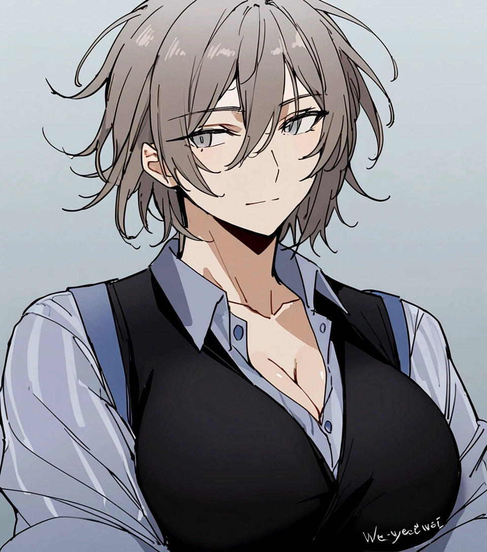 1 person、woman、sexy、cool、Very large breasts、shirt、Best、Expressionless