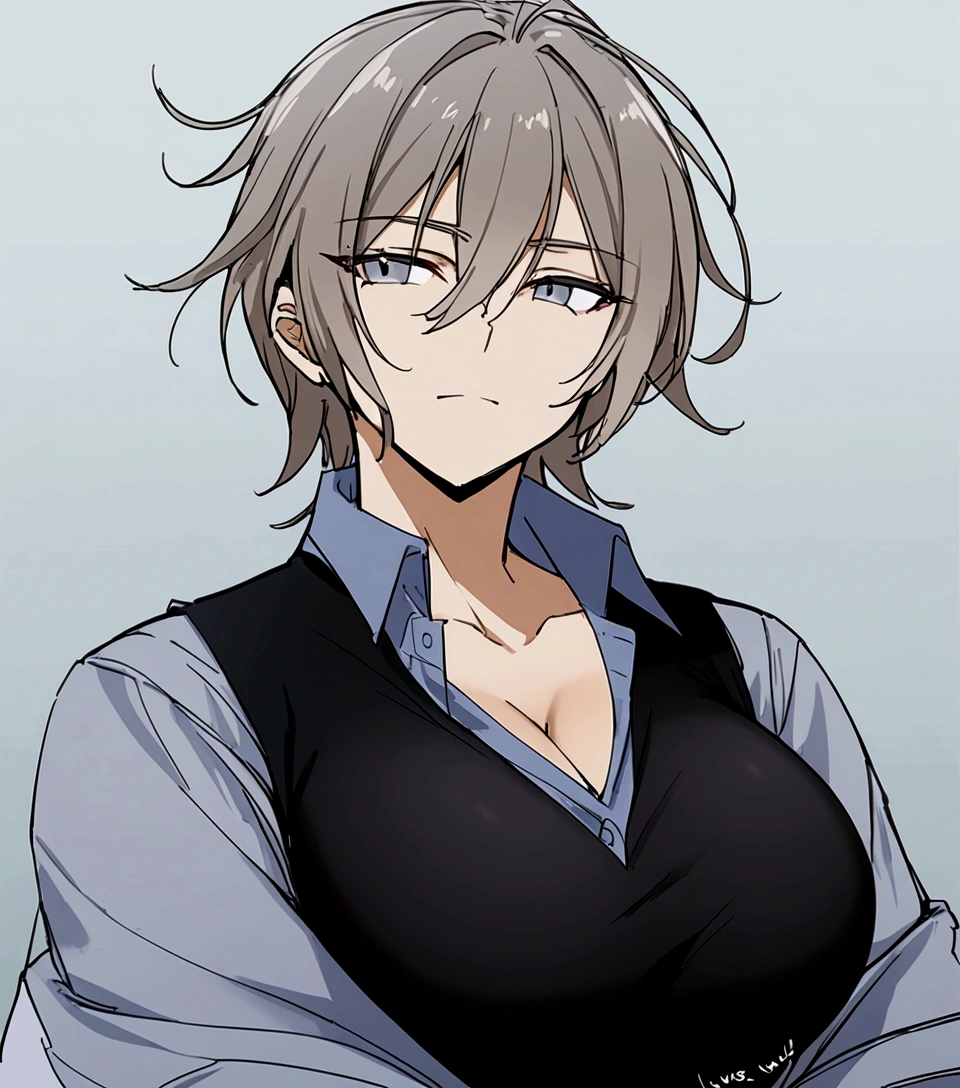 1 person、woman、sexy、cool、Very large breasts、shirt、Best、Expressionless