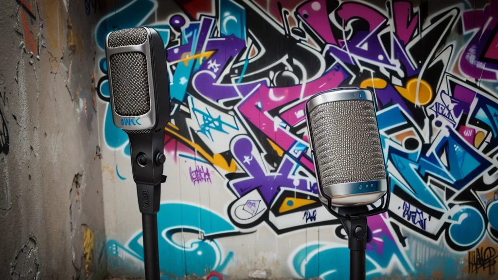 GRAFFITI OF A MICROPHONE