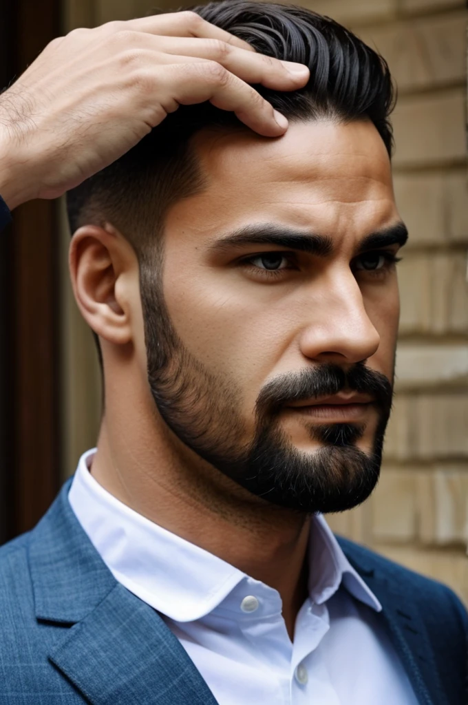 Funny image a man head