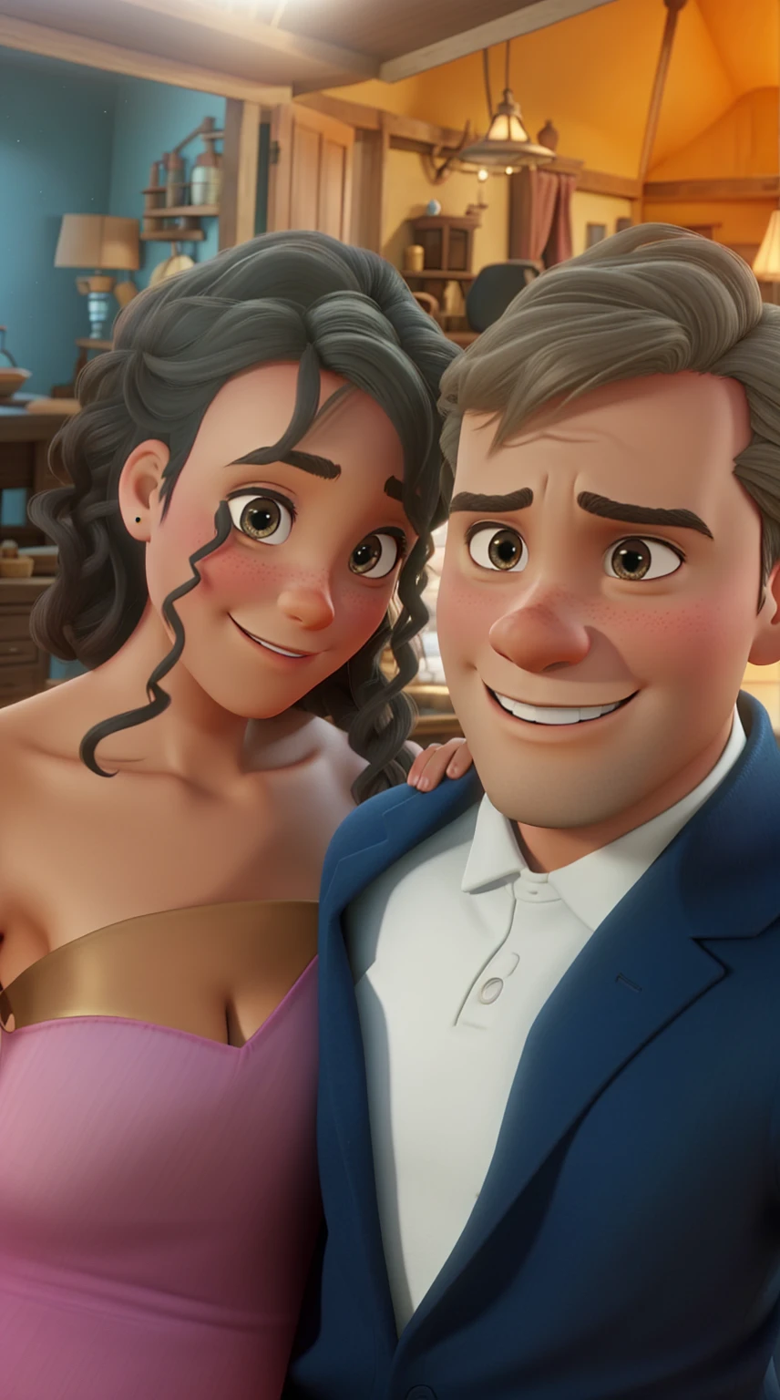 romantic farmhouse, Just like Disney Pixar movies , both tanned 