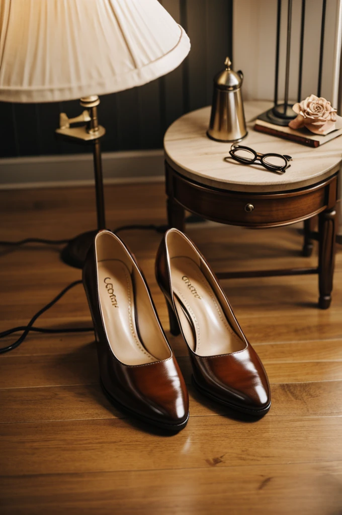 Shoes with lamp on the toe of the shoes 