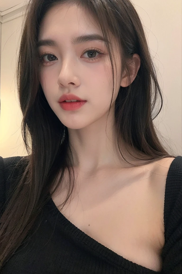 fille de 21 ans, cheveux verts, fond rouge,huge 