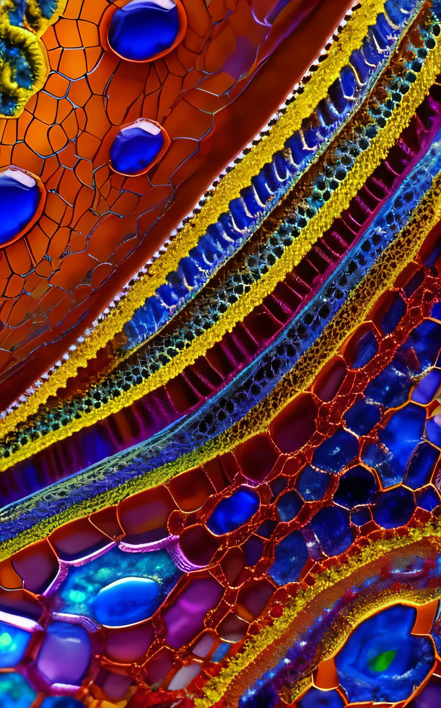  an intricate neural system made of agate and opal is shaping the figure of the Magus of Power himself, he is displaying his art with his tools, male, intelligence of transparency,dominant yellow, purple, gray and indigo rayed violet color tonality, fractal, brilliant colours, masterpiece, highly detailed, 4k resolution,  3d modelling, digital art