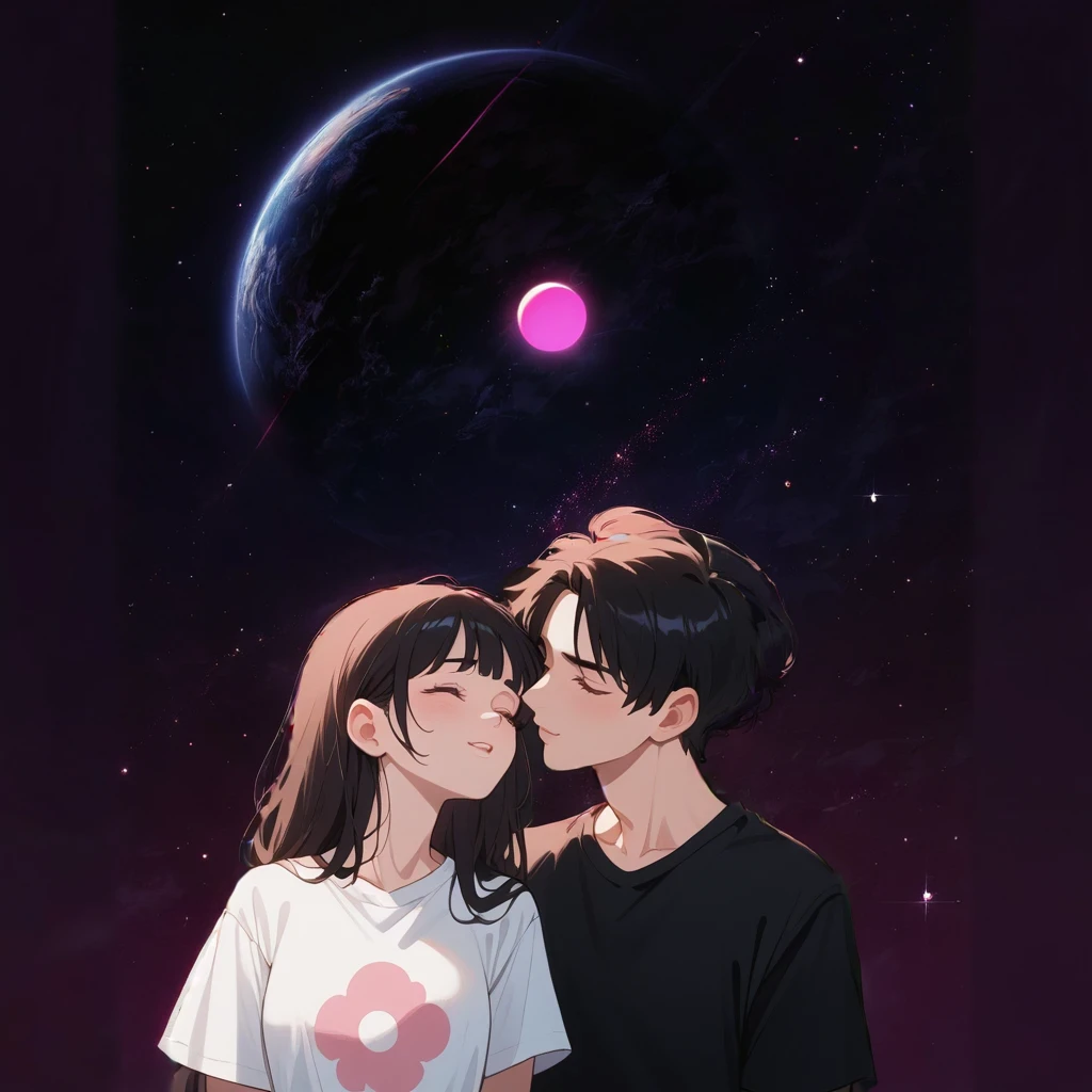 большая розовая planet, space, pink, pink glow, pink свет сзади, planet, pink bright glow