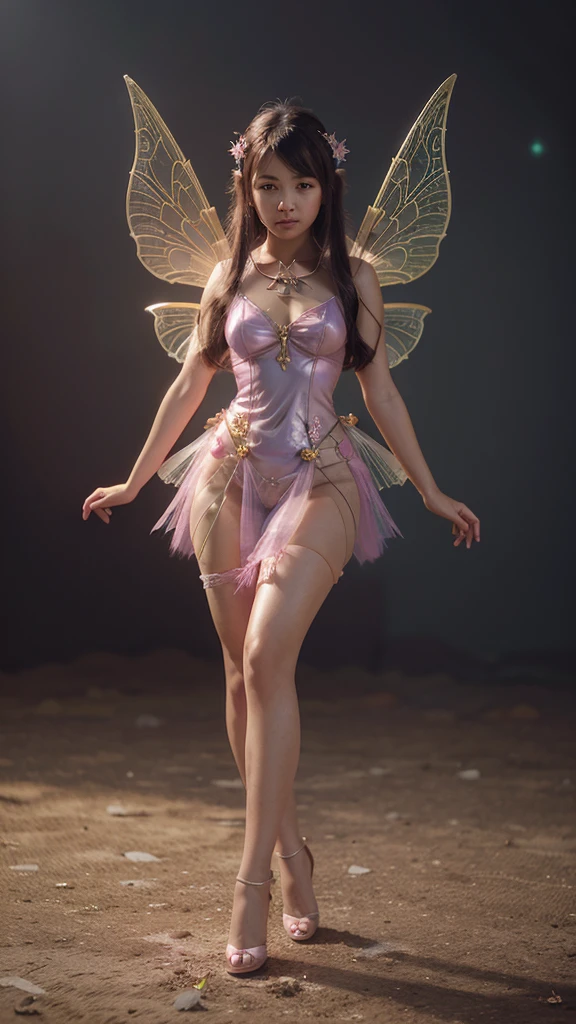 a young asian girl, wearing pink golden transparent dress, full body, ribbon on hair, stunning 3d render of a fairy, pixie character, portrait of a fairy, beautiful fairy, portrait of fairy, magical fairy background, beeple and jeremiah ketner, space flower fairy, cute 3 d render, faerie, adorable digital painting, beautiful render of a fairytale, penis penetration on vagina, sit femininely