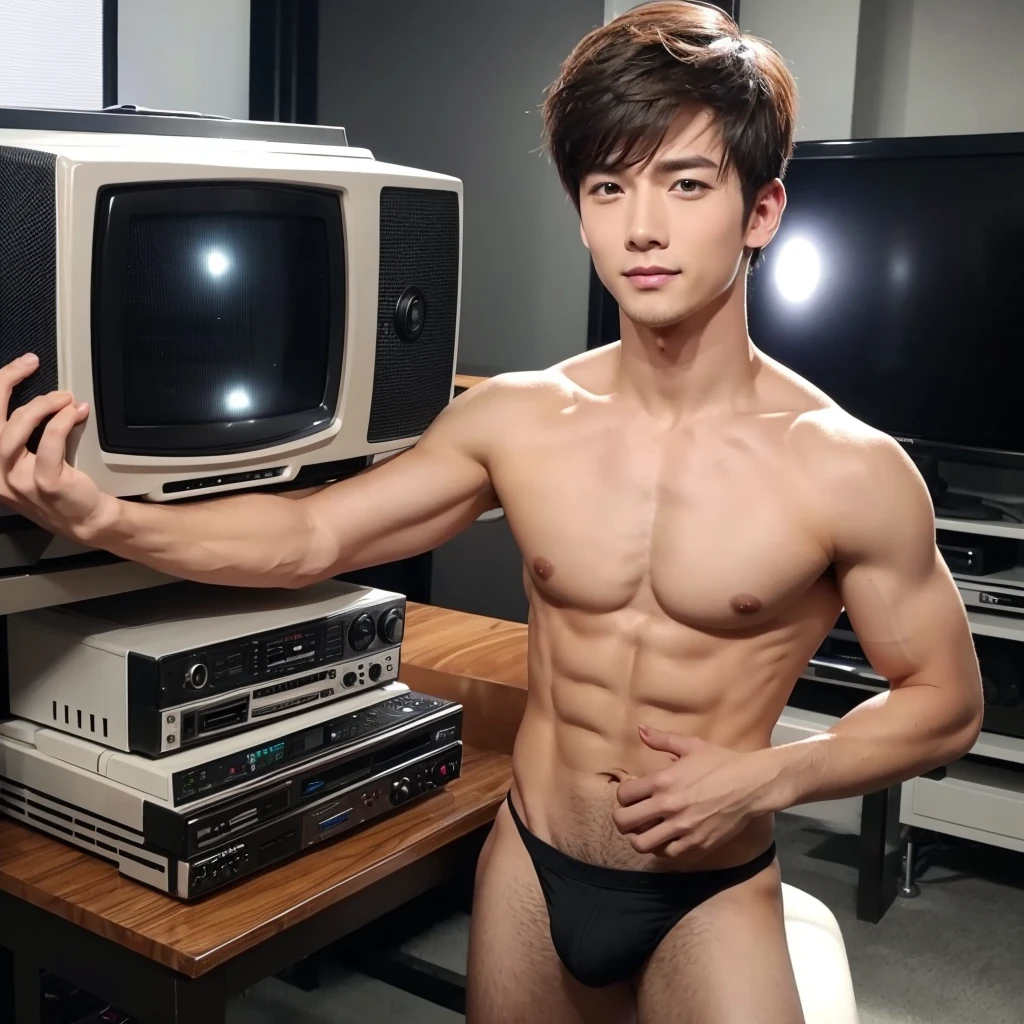 Entertainment shows, Television set, studio,performer, Handsome, Beauty, Shirtless Man, Bottomless man, Twink, good looking