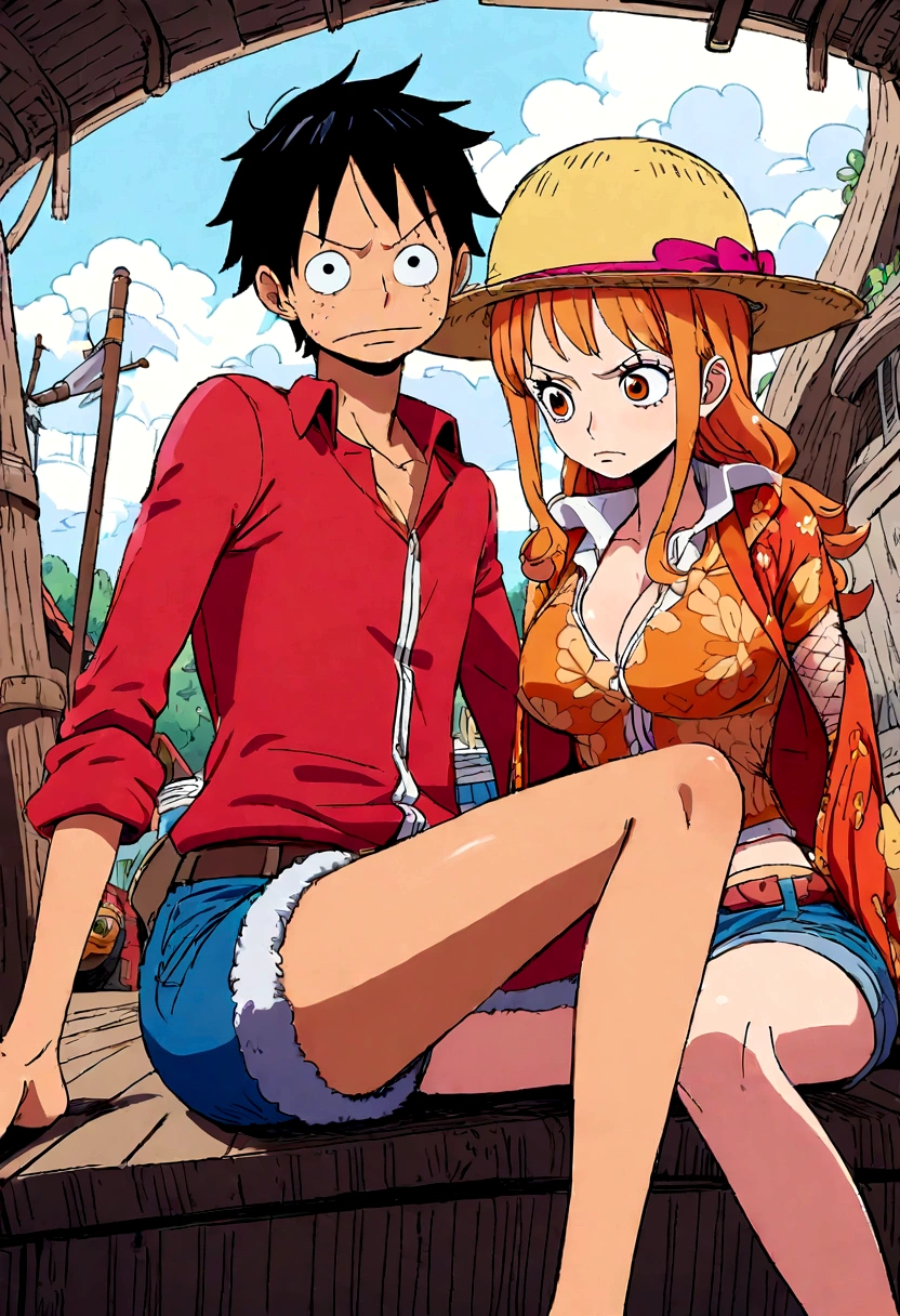 luffy com a nami