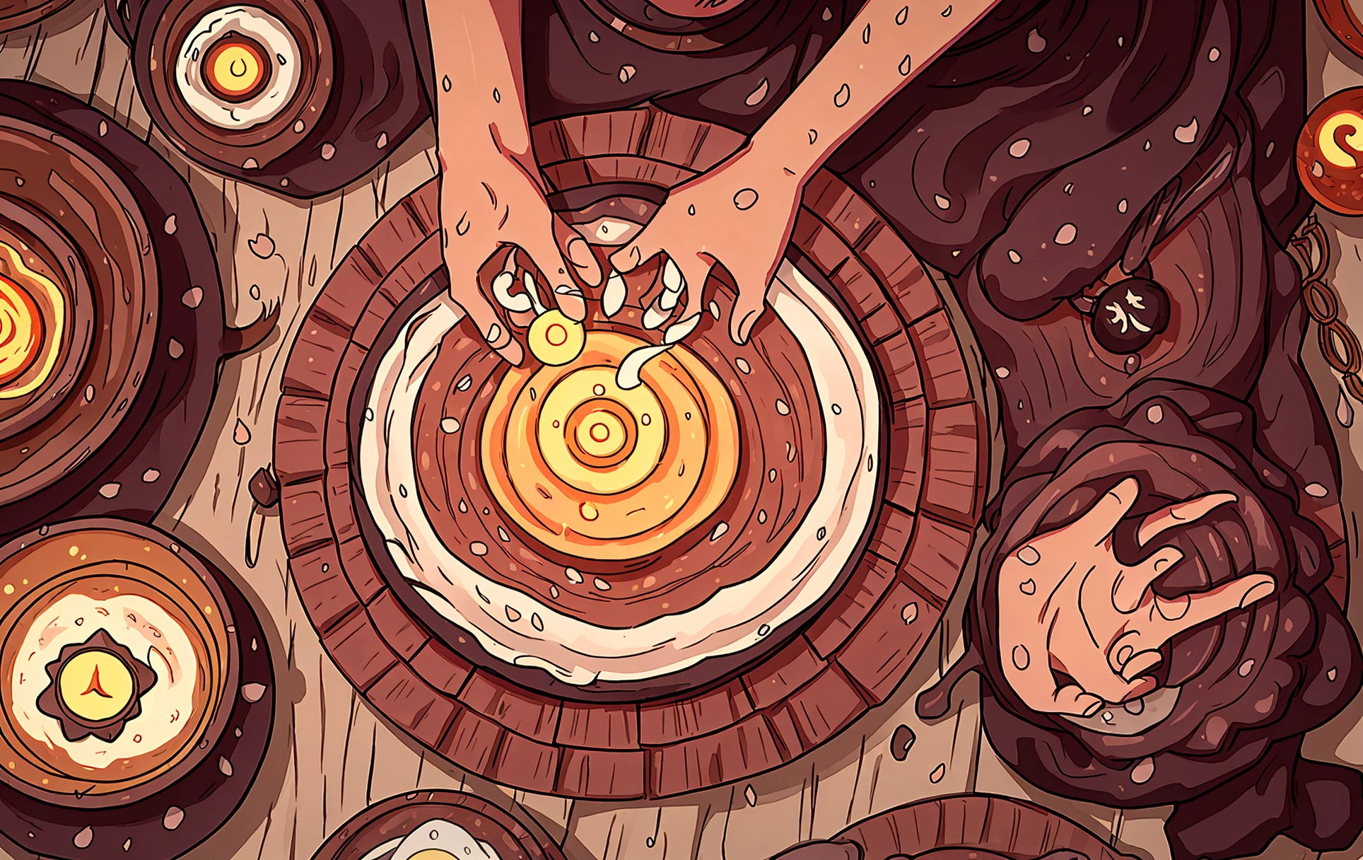 the witch's spell、Kettle、Ancient rituals