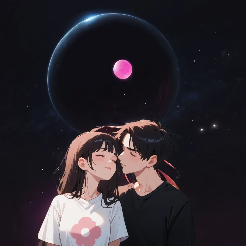 большая Pink Planet, Big planet, Pink Planet, space, vibrant glow, bright light, bright planet glows