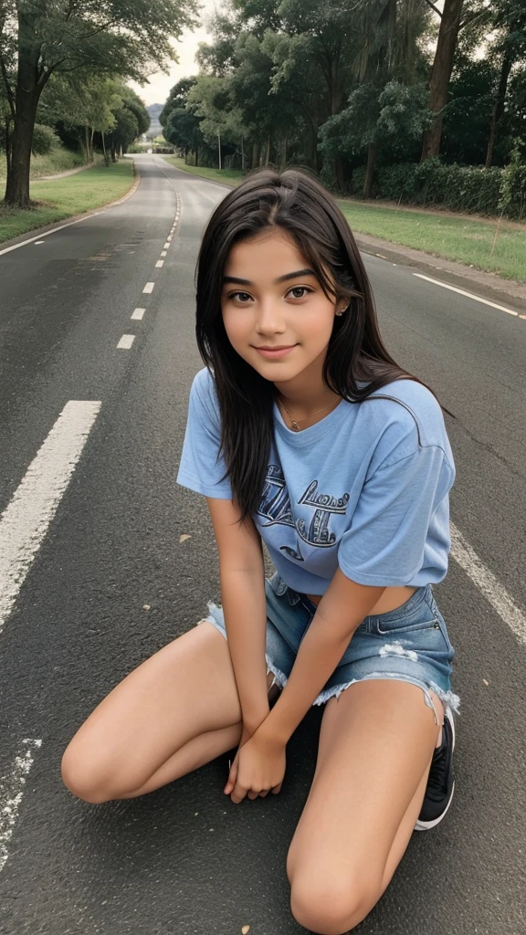 Couple 18 year old proposed girl and tha road