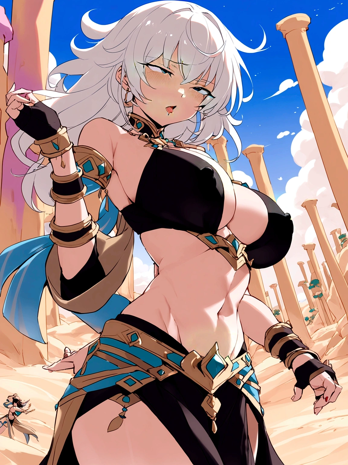 Ahegao、Saliva、Nipples、Obscene lines