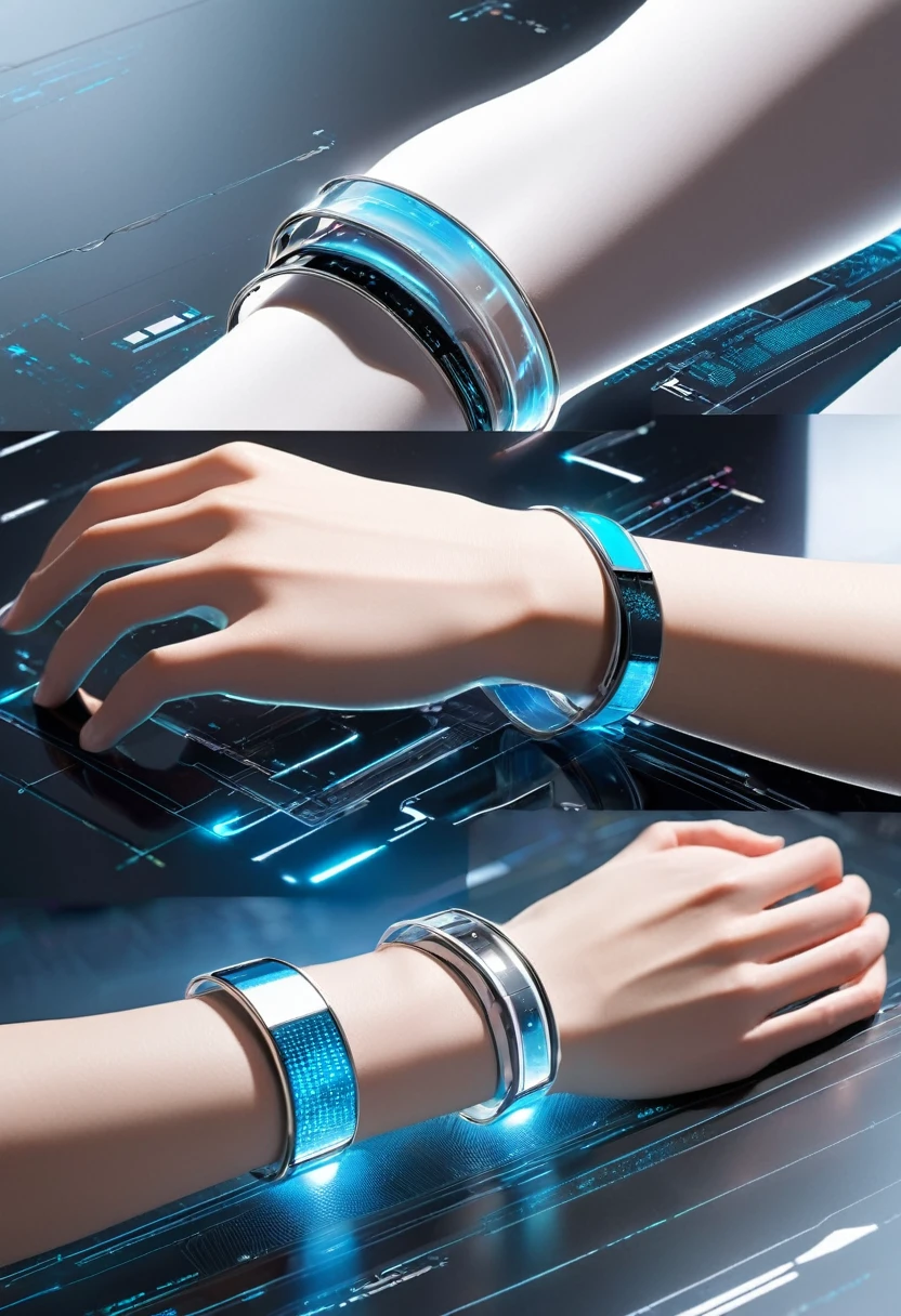 futuristic high tech bracelet with cloaking capabilities