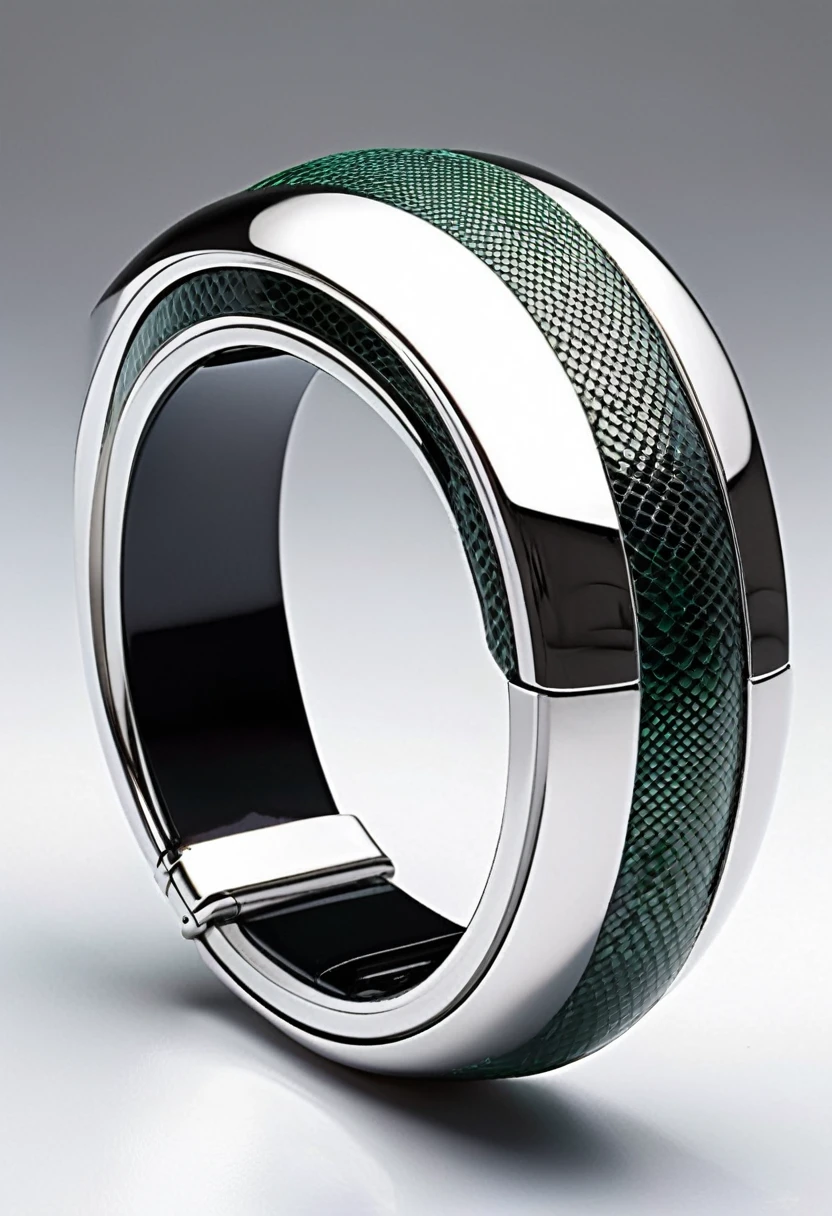 futuristic high tech bracelet with made of lizard scales