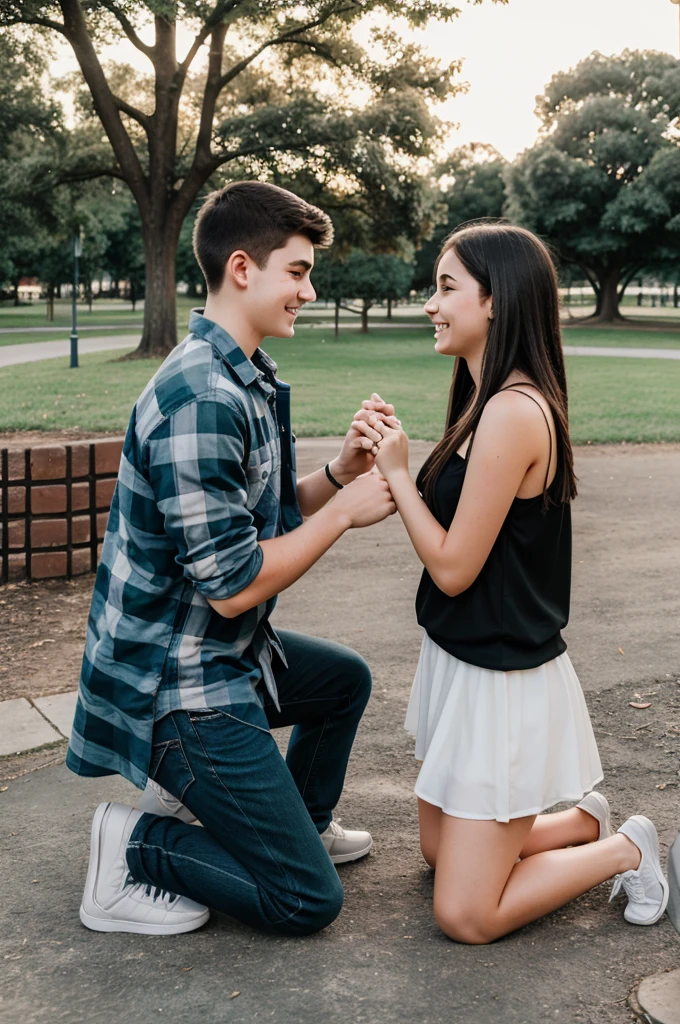 18 year old couple proposed and the Park