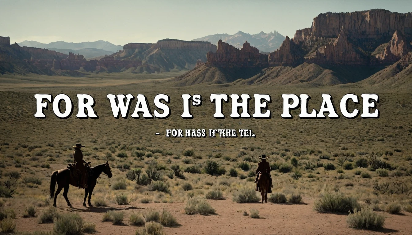 Create an image that illustrates this text: For Sarah, it was as if an inner voice whispered, "This is the place." old West. high definition cinematic image.