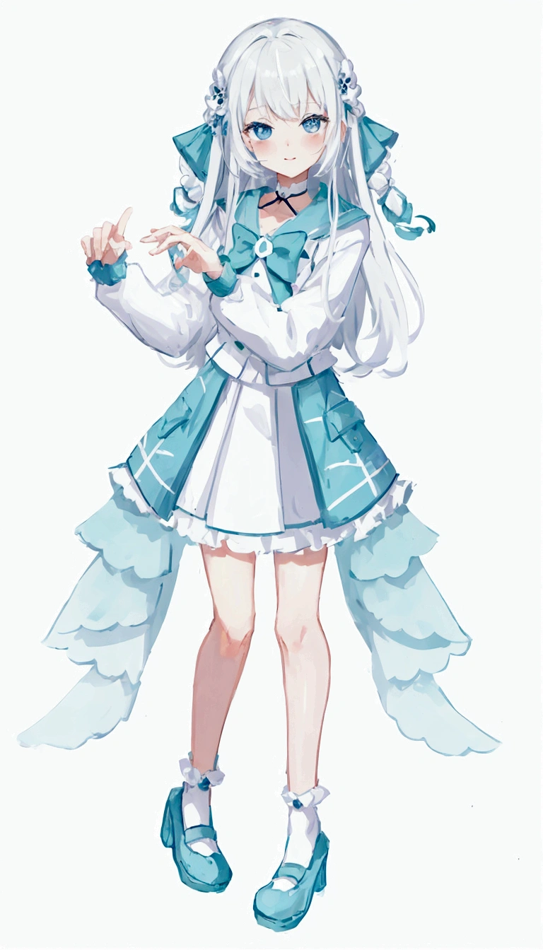 Character portrait、White background