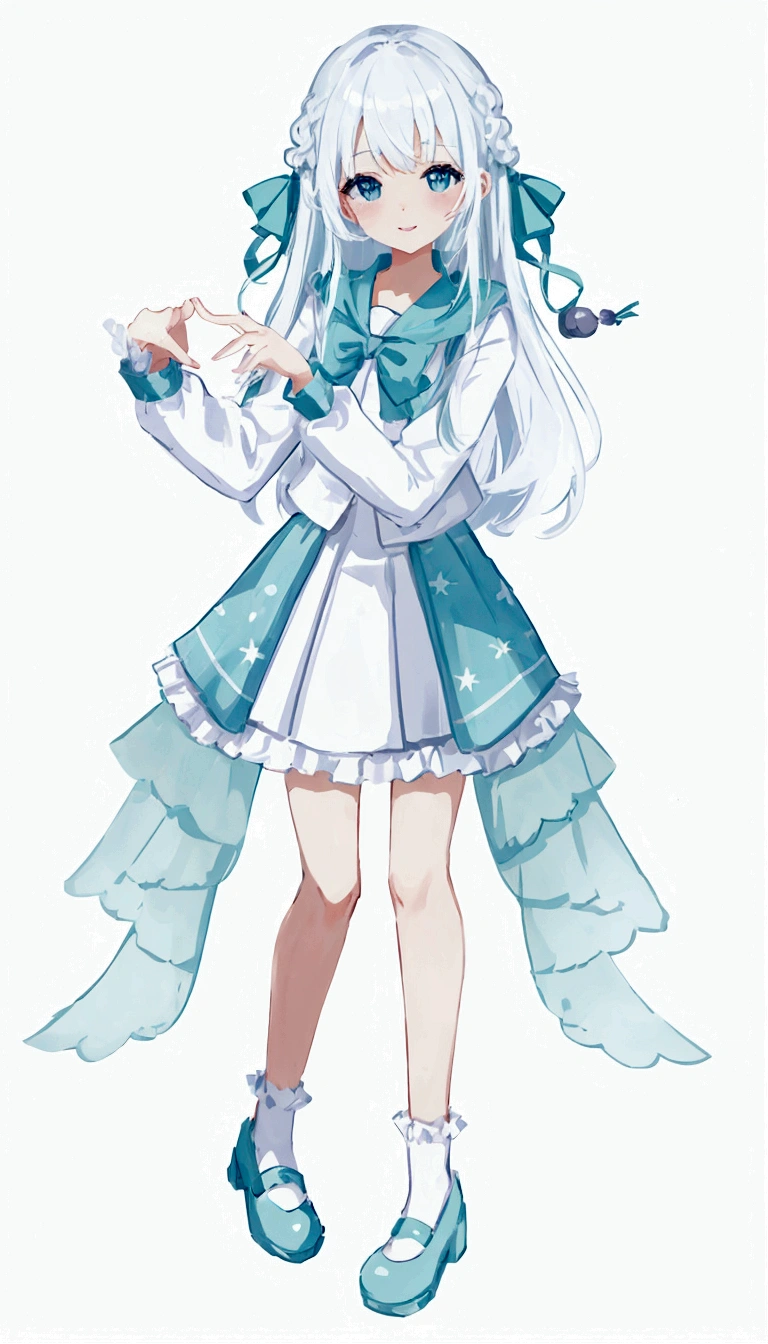 Character portrait、White background