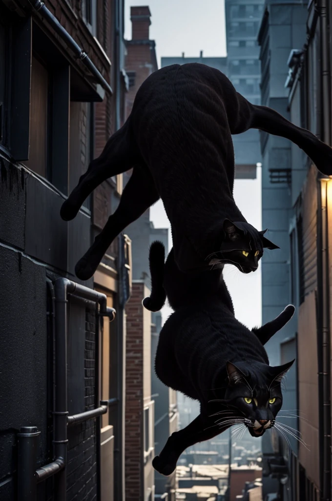 One night, while patrolling the rooftops, Shadow heard a scream. From above, saw a woman being assaulted in a dark alley. Without losing time, he jumped into the void, falling with the grace of a feline. The criminals, surprised, They didn't have time to react before Shadow immobilized them with his skillful movements..