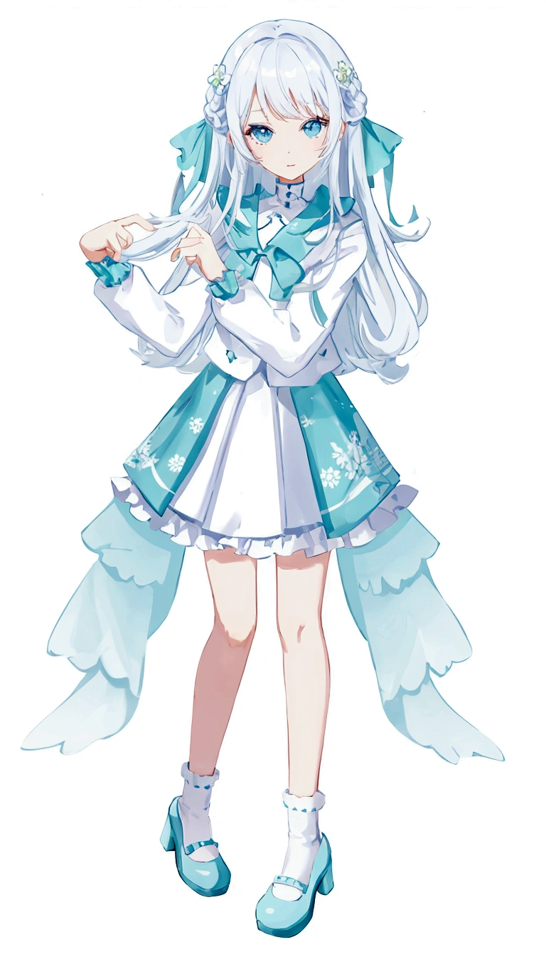 Character portrait、White background