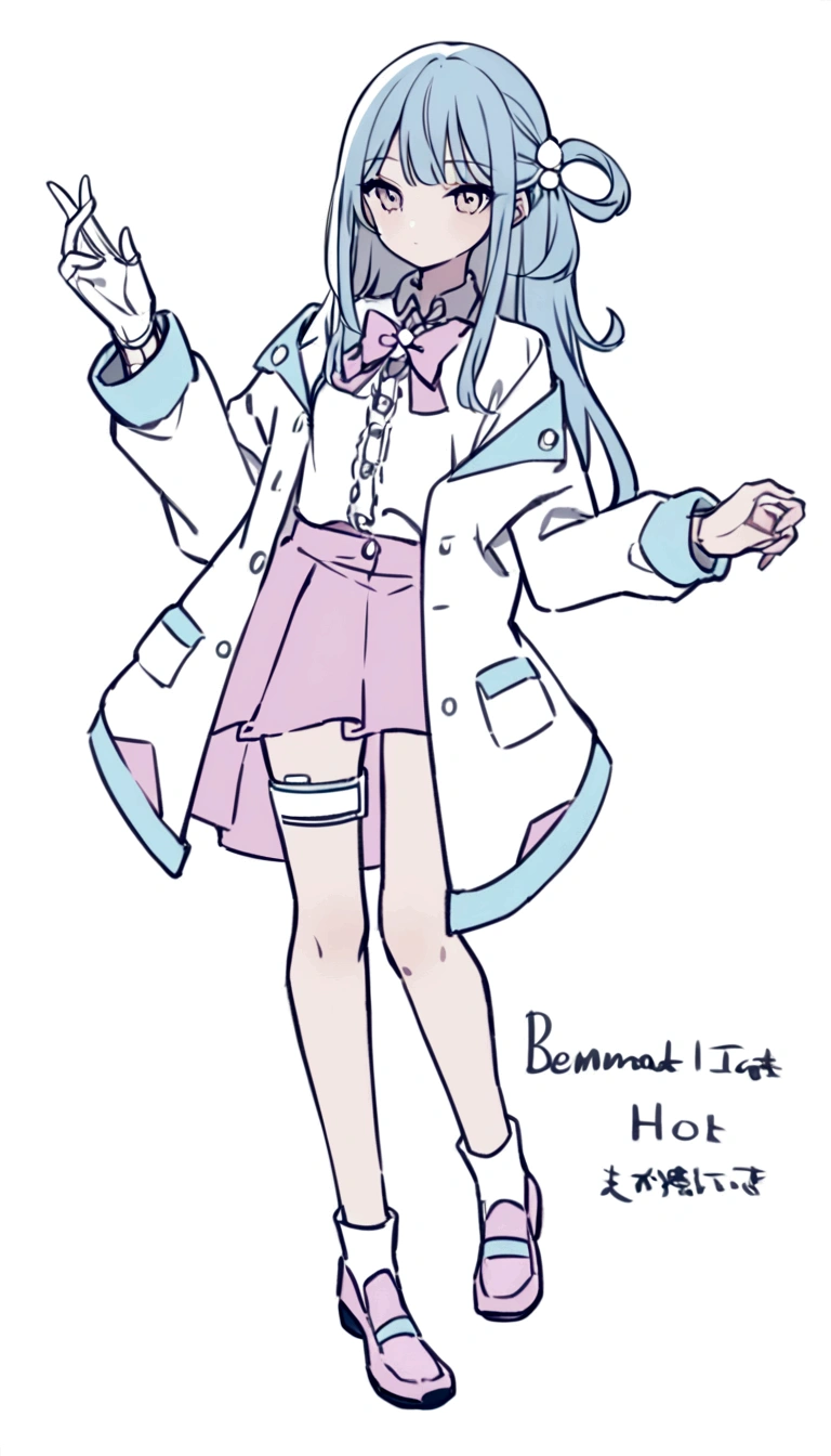 Character portrait、White background