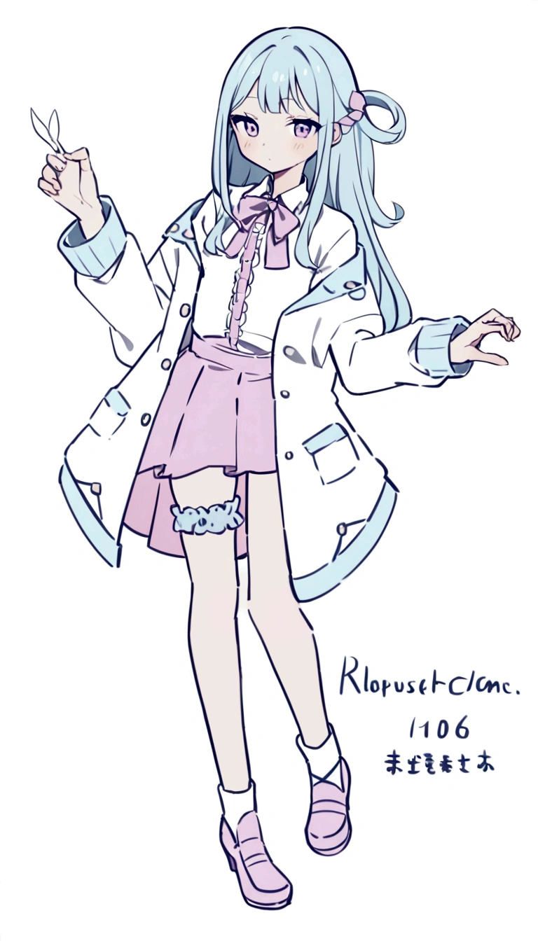 Character portrait、White background