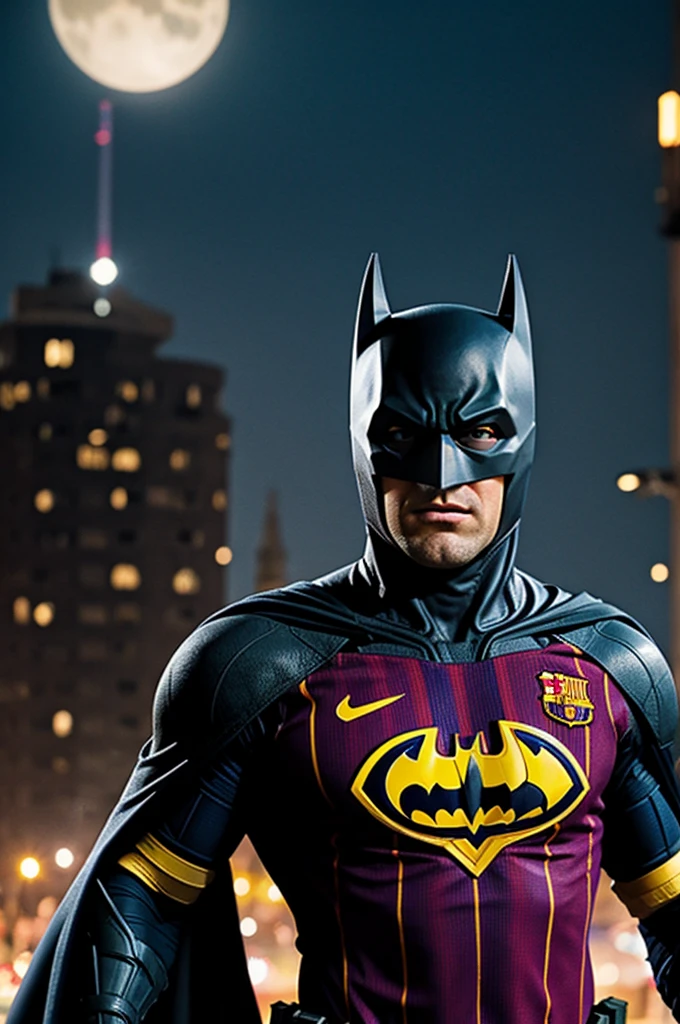 Batman with the Barcelona jersey